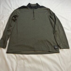 Nike‎ Golf Dri-Fit 1/4 Zip Pullover Size Large Green And Black